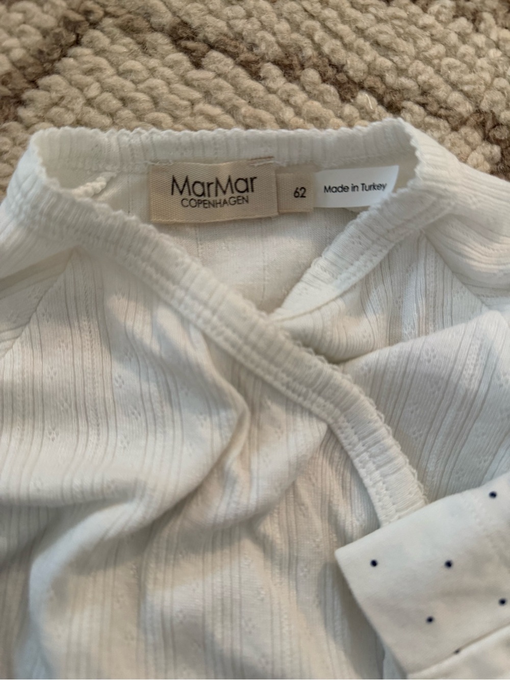 White Ribbed onesie